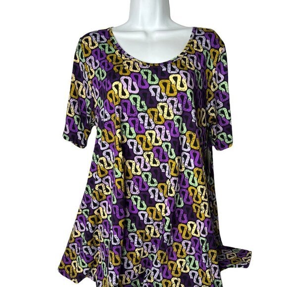 LuLaRoe Perfect Tee Shirt Purple Size M - Picture 1 of 4
